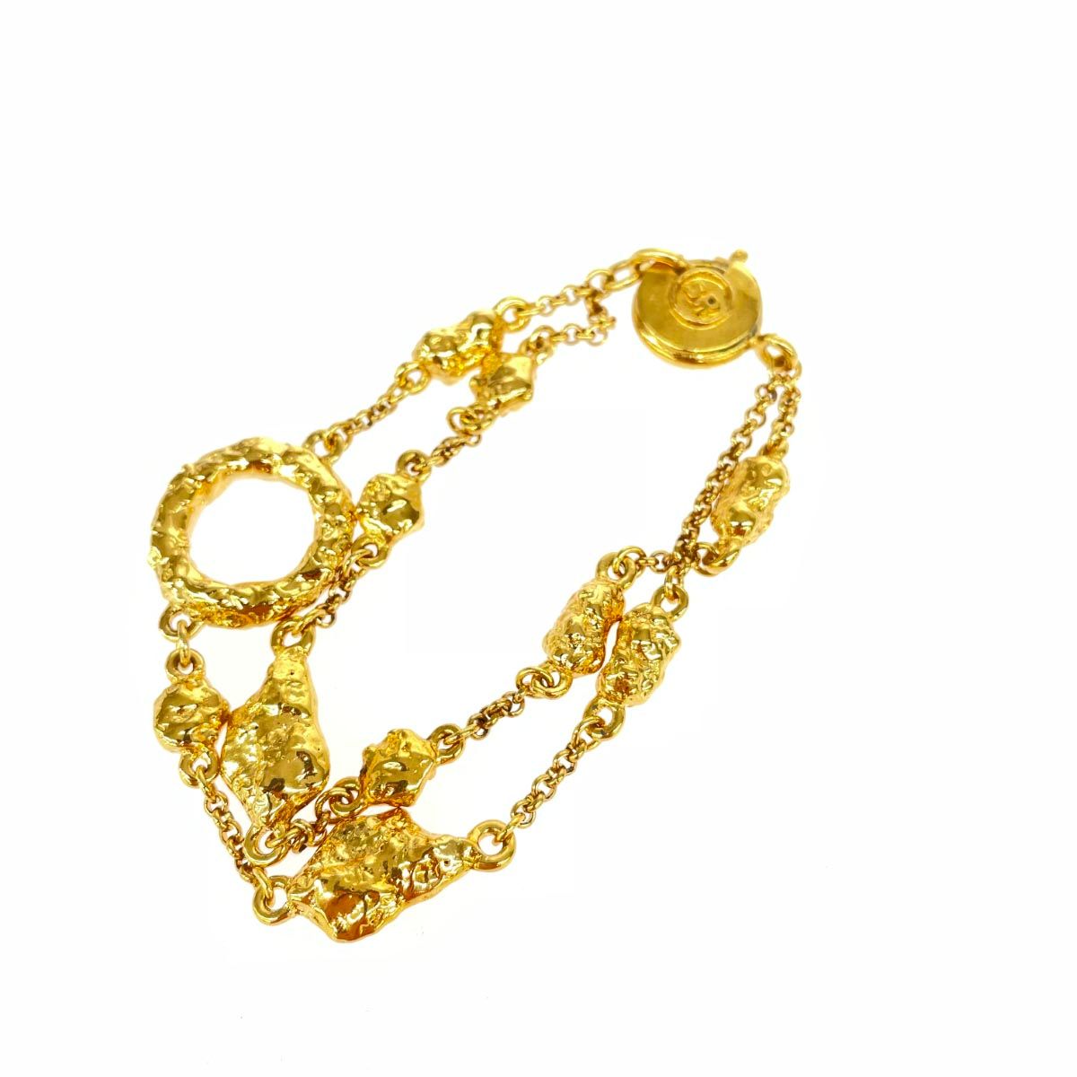 SONIA RYKIEL ソニアリキエル ブレスレット 2連 ヴィンテージ ゴールド 