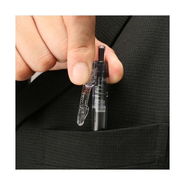 (まとめ) ゼブラ 油性ボールペン タプリクリップ 0.5mm 黒 BNS5-BK 1本 〔×60セット〕