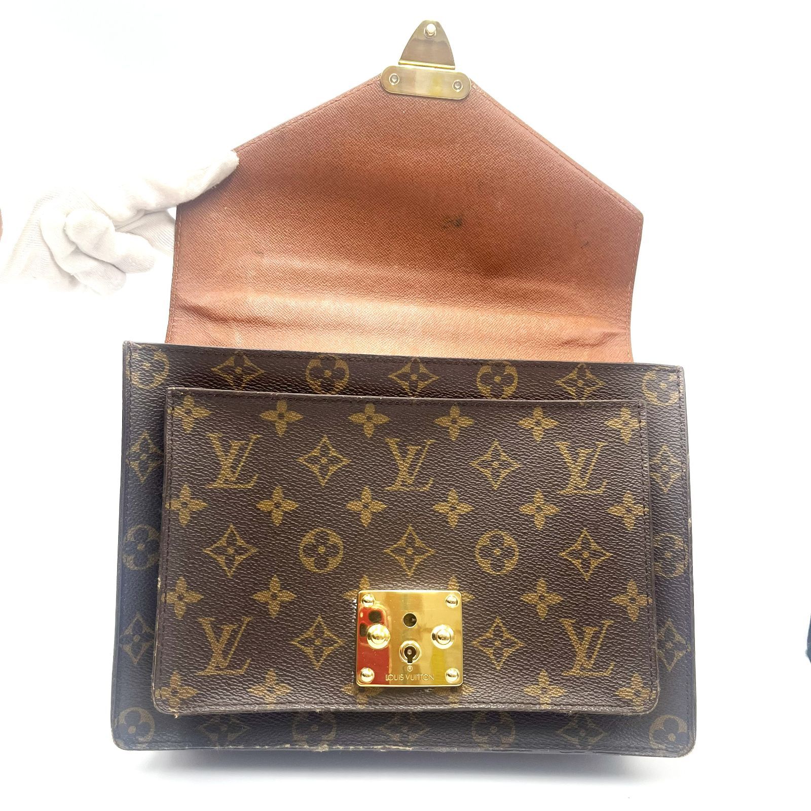 ■美品■LOUIS VUITTON ルイヴィトン モンソー M51185 バック Louis Vuitton ルイヴィトン M51185 モンソー 26 ハンドバッグ