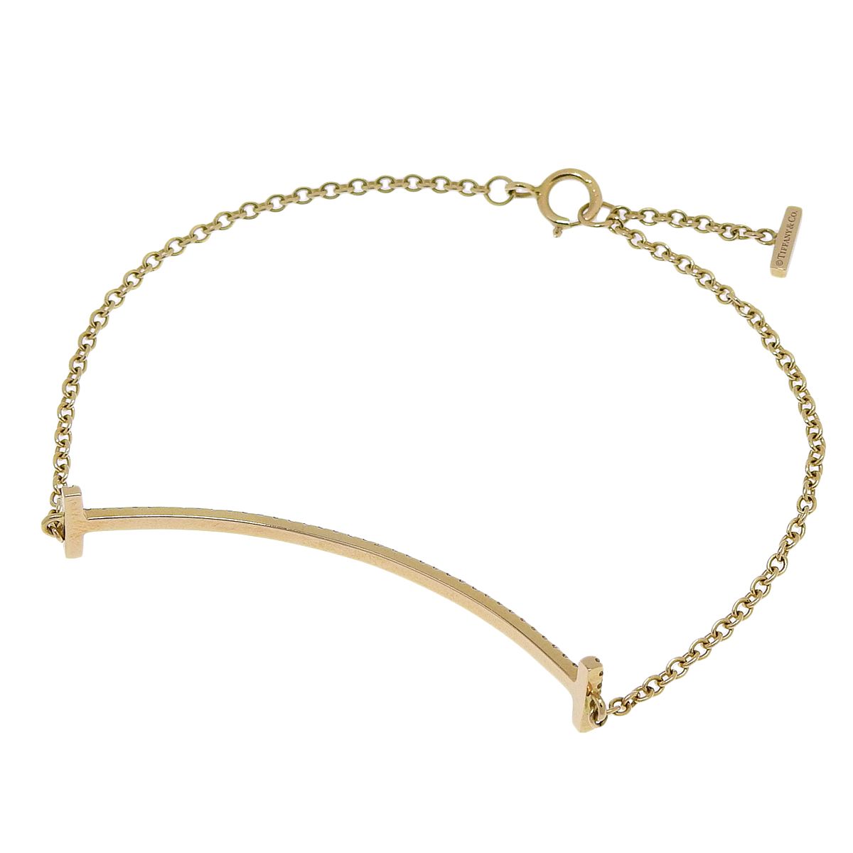 Tiffany】ティファニー T ワイヤー ブレスレット イエローゴールド