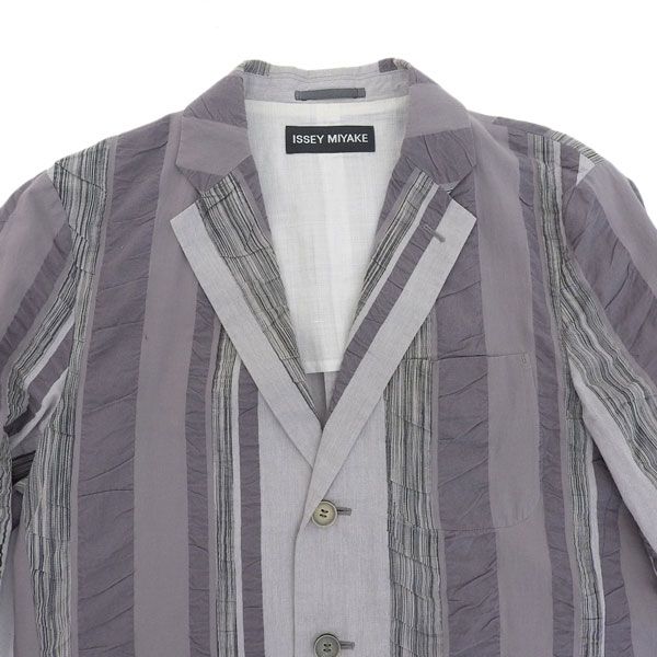イッセイミヤケ ISSEY MIYAKE コットン100% ストライプ セットアップ