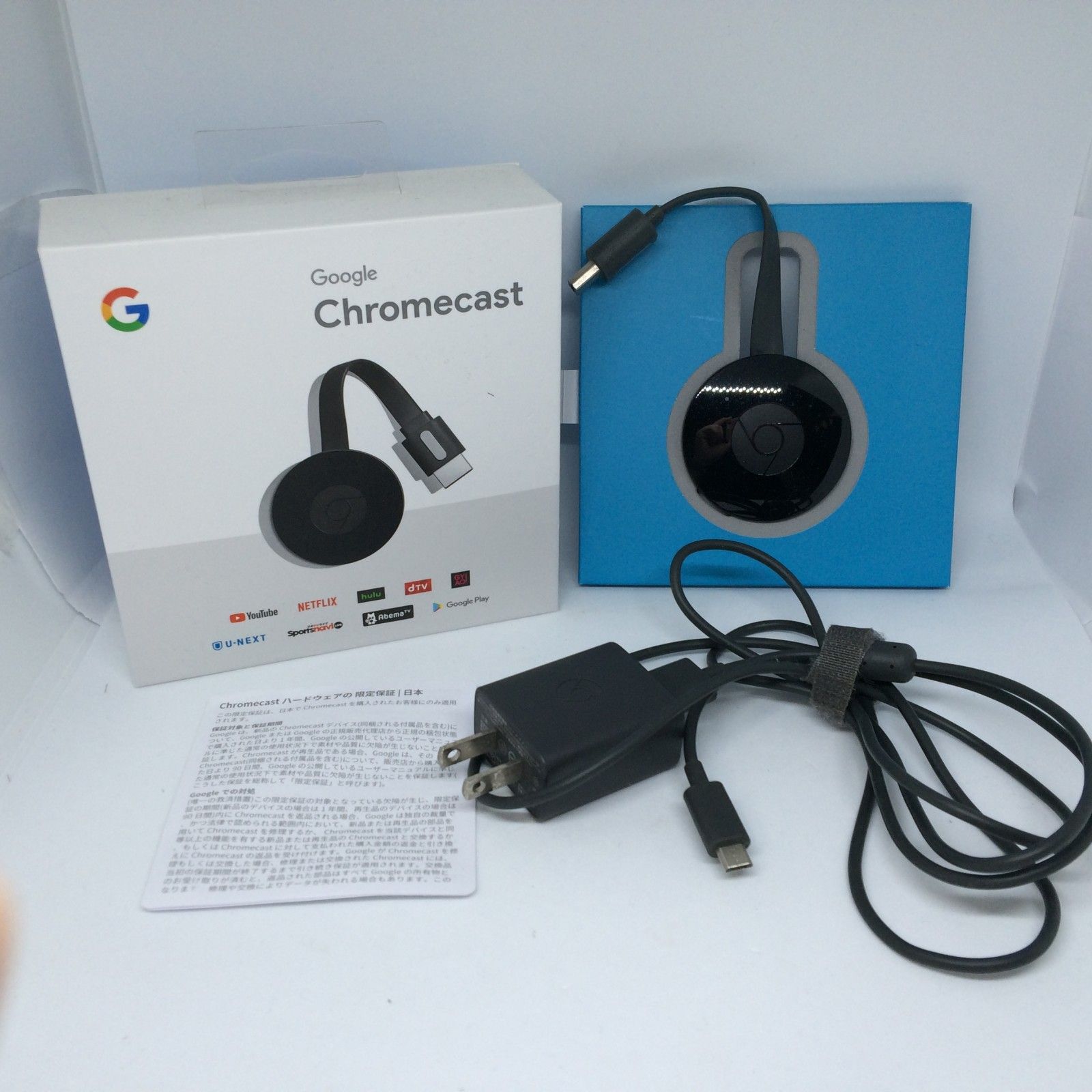W830 Google Chromecast 第2世代 NC2-6A5 ブラック グーグル