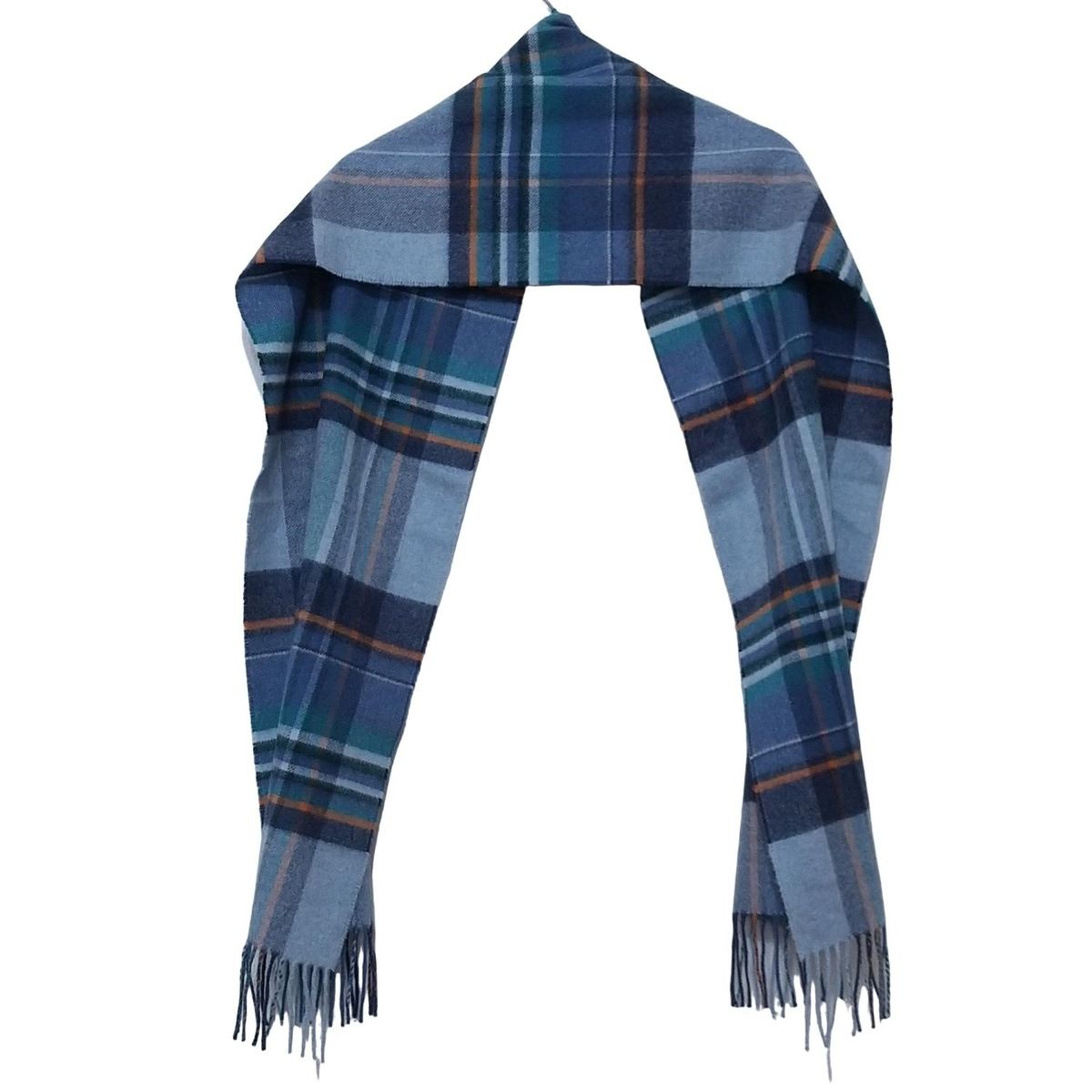 【美品】Johnstons of Elgin ジョンストンズ　マフラー　チェック joh00006-1.jpg