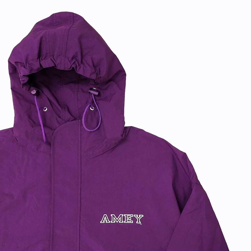 アメリカーナ AMERICANA 美品 22SS アパルトモン LAppartement 別注 Nylon Anorak ナイロン アノラック  ブルゾン プルオーバー ハーフジップ パーカー フーディ ロゴ 紫 パープル F 0609 - メルカリ