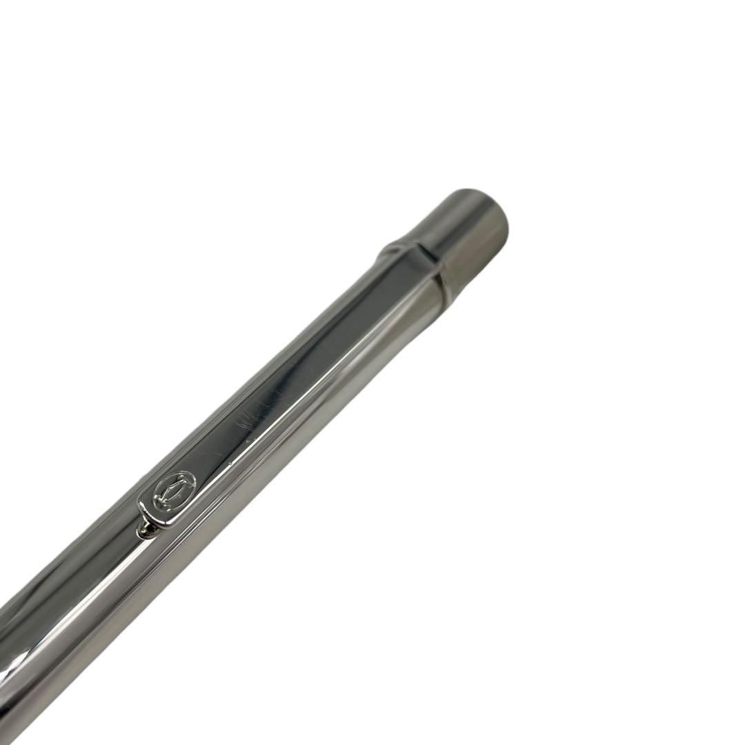 Cartier カルティエ マストドゥ ボールペン 筆記具 ロゴ刻印 ツイスト式 シルバー