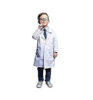 自然ユニフォームReal Childrensラボコート 8/10 ホワイト 10165