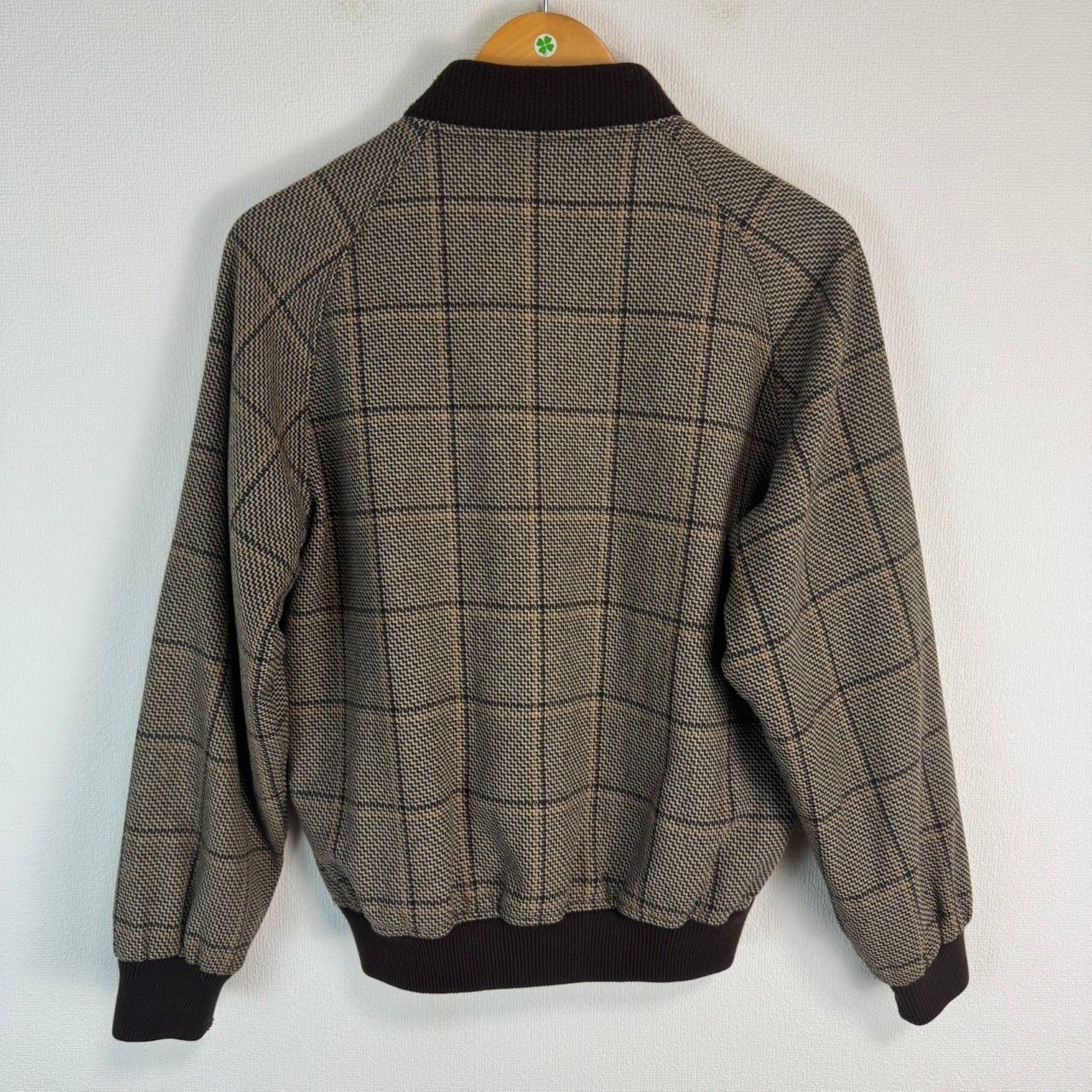 90s ビンテージ チェック 短丈 ワイド ジャケット ブルゾン cityboy 90s ビンテージ チェック 短丈 ワイド ジャケット ブルゾン cityboy