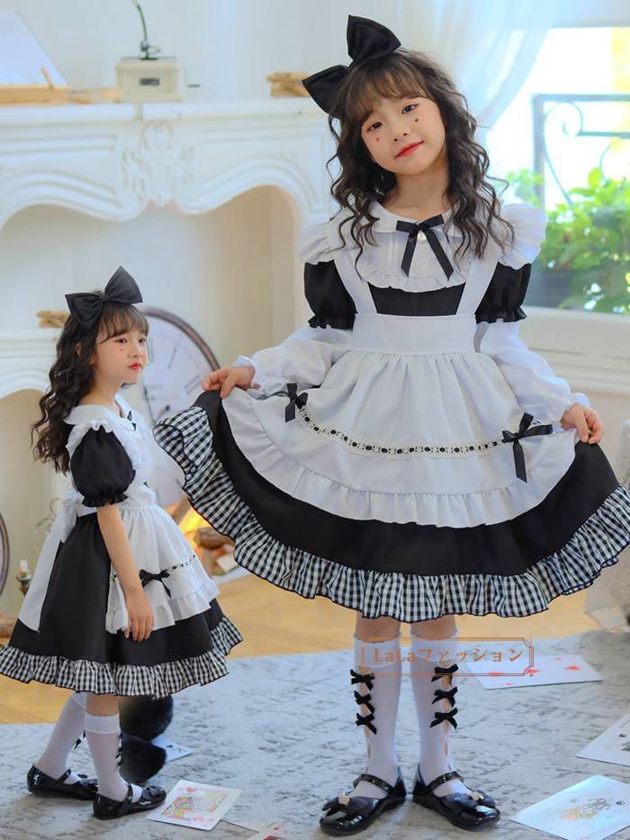 メイド服 かわいい メイド服 コスプレ 半袖ロリータ ワンピース ドレス蝶結ぶ Amazon.co.jp: [FULINE] メイド服 かわいい メイド服 コスプレ