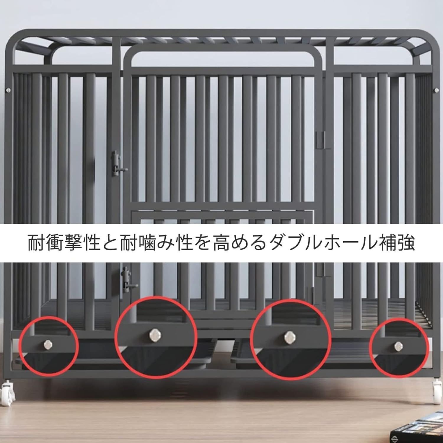 犬用木製クッション付きベッド 【XLサイズ 】55×90cm(25kgまで)