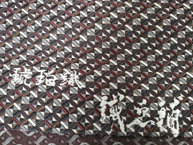 ブルー系の羅の夏名古屋帯☆2部式作り帯☆美品 ブルー系の羅の夏名古屋