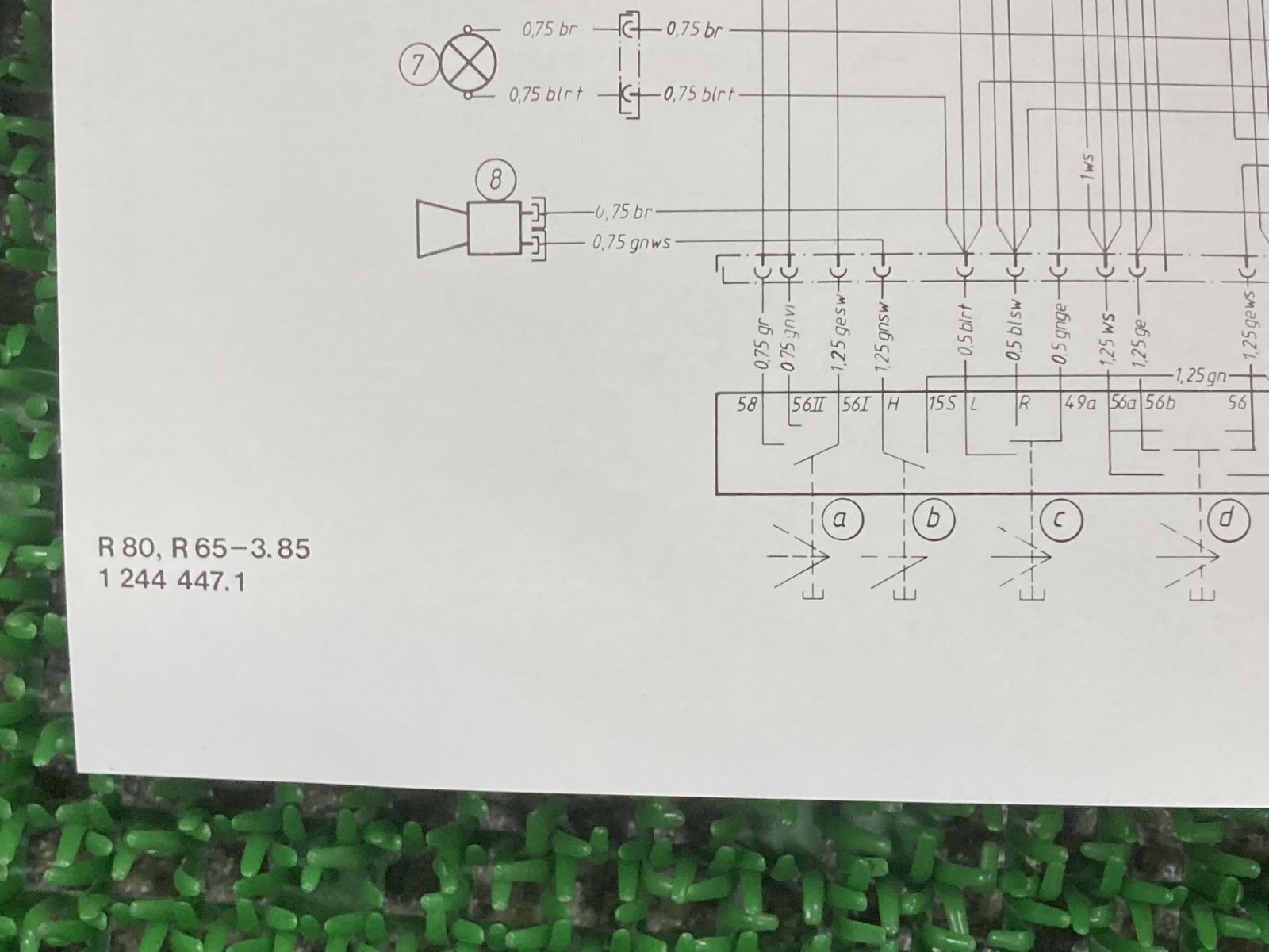 R65 R80 R80RT R100RS R100RT 取扱説明書 BMW 正規  バイク 整備書 配線図有り ライダーズハンドブック 英語版 車検 整備情報:22289945