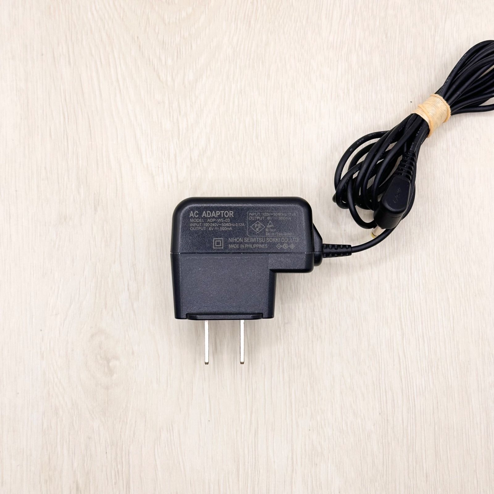 ADP-W5-03 NISSEI 日本精密測器株式会社 純正 純正品 血圧計 上腕式デジタル血圧計 ACアダプター アダプタ 電源アダプター 6V  0.5A プラグ外径 約 4.0mm センタープラス 0221-1145 - メルカリ