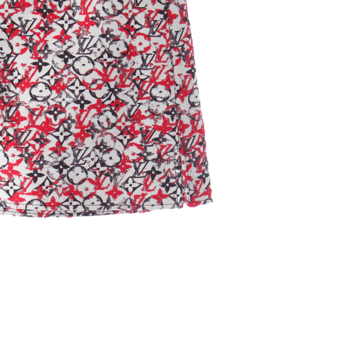ルイヴィトン 18SS コットン ナイロン モノグラム ジャガード スカート  