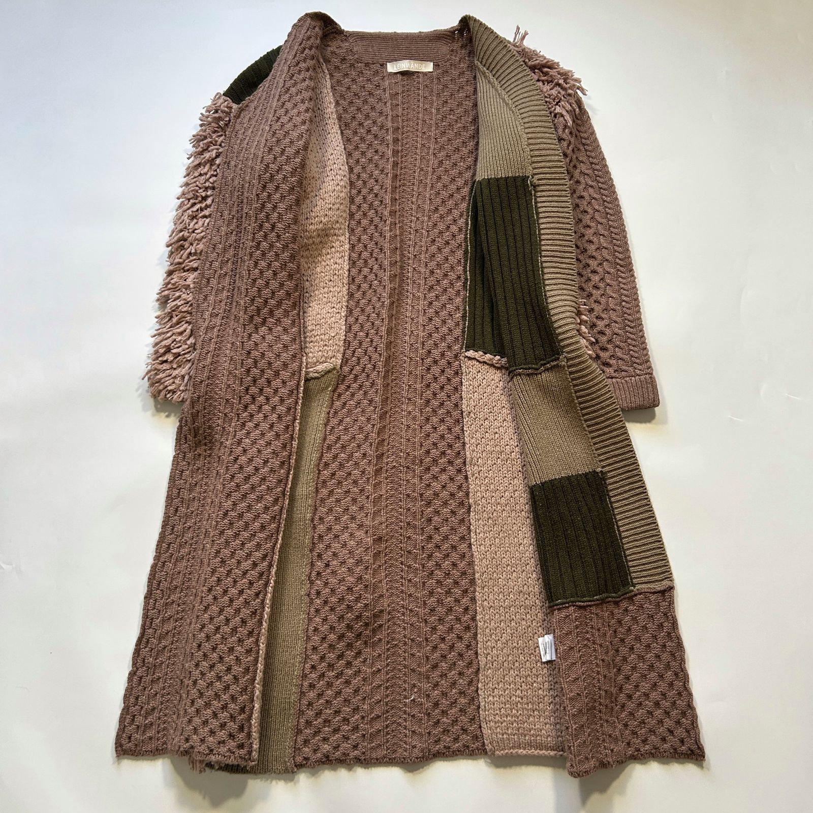 LEINWANDE ラインヴァンド ロングカーディガン ガウン ニット