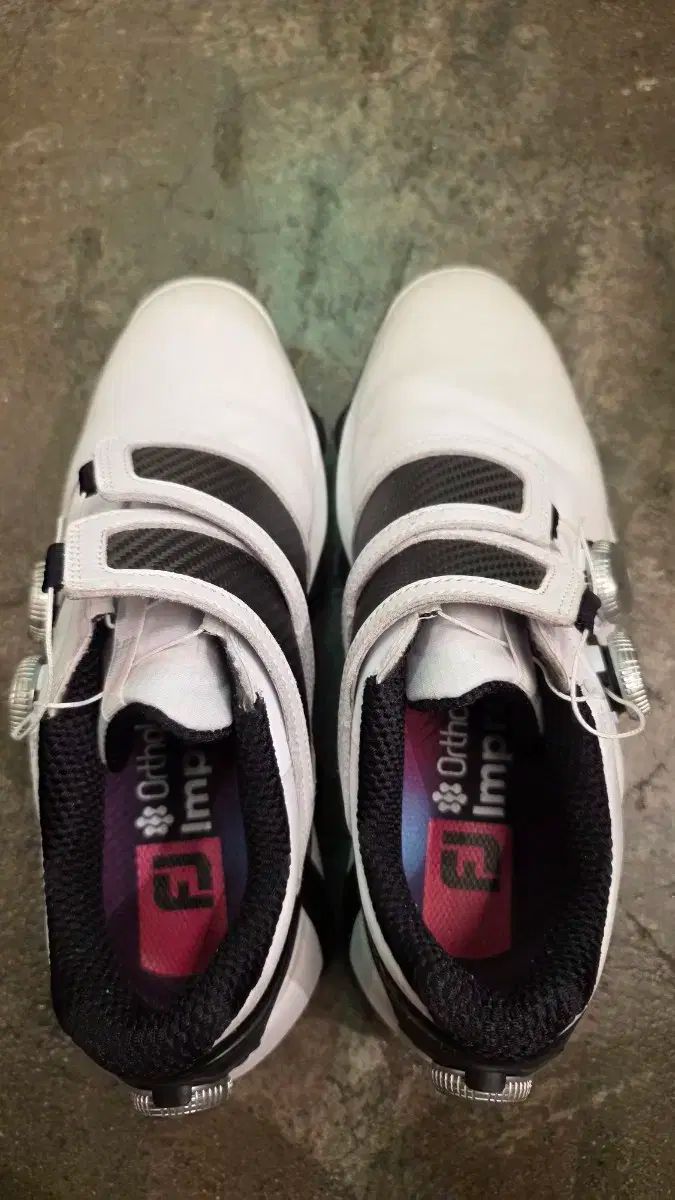 FJ FootJoy フットジョイ ゴルフシューズ 白 ボア SYSTEM システム 245mm