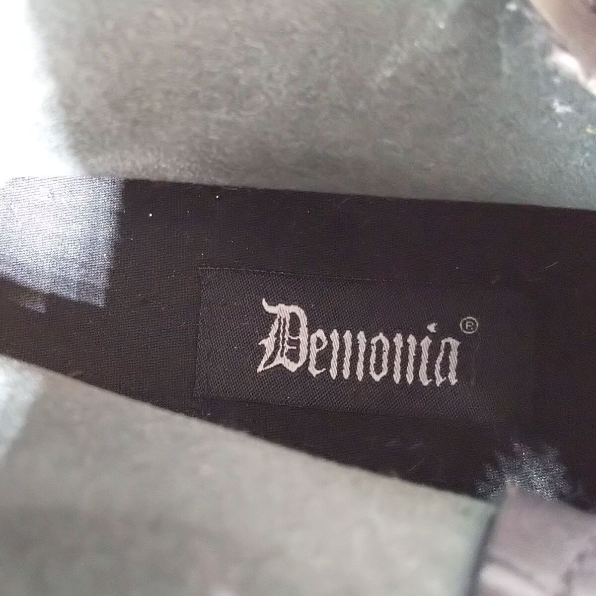 古着 デモニア DEMONIA スチールトゥ 編み上げロングブーツ 4 ...