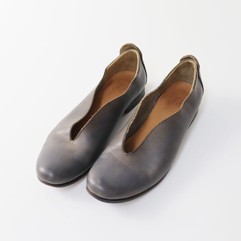 パラスパレス pal'las palace レザー フラットシューズ 2/グレー