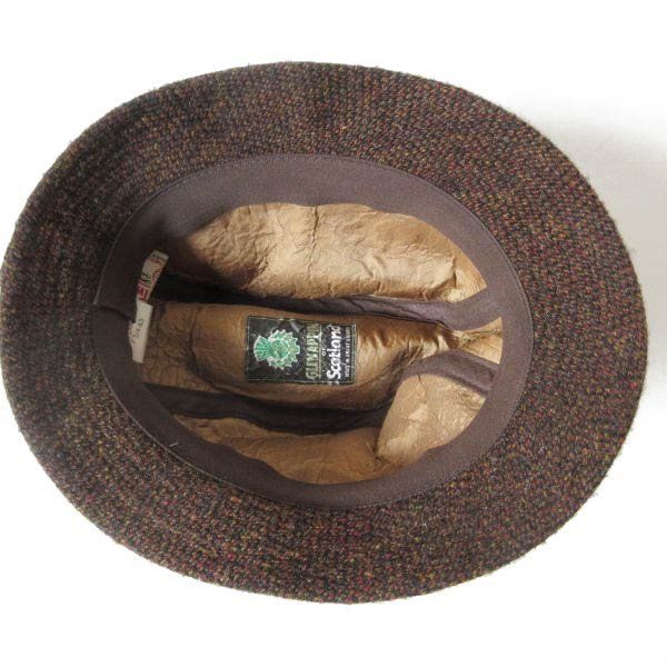 英国製 GLEN APPIN OF Scotland ハリスツイード ハット XXL ウール D151-41-0010ZV WWW_MORNINGWALKER_COM