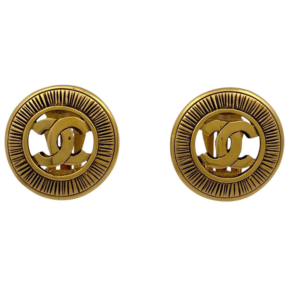 シャネル CHANEL ココマーク イヤリング ラウンド イヤリング GP ゴールド レディース