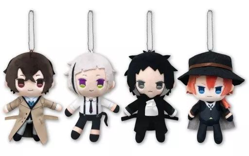 文豪ストレイドックス　太宰治　ぷちふわぬいぐるみ　セット　まとめ売り 中古】雑貨 全4種セット 「文豪ストレイドッグス ぷちふわ