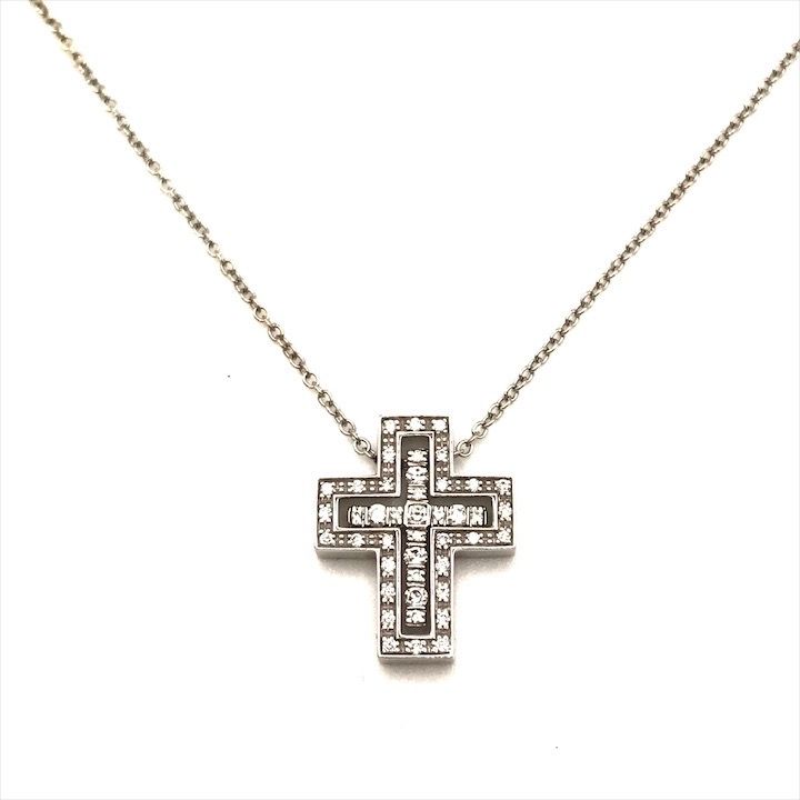 DAMIANI ベルエポック クロス XXS K18 750 WG 超美品 DAMIANI ダミアーニ ベルエポック XXS クロスモチーフ