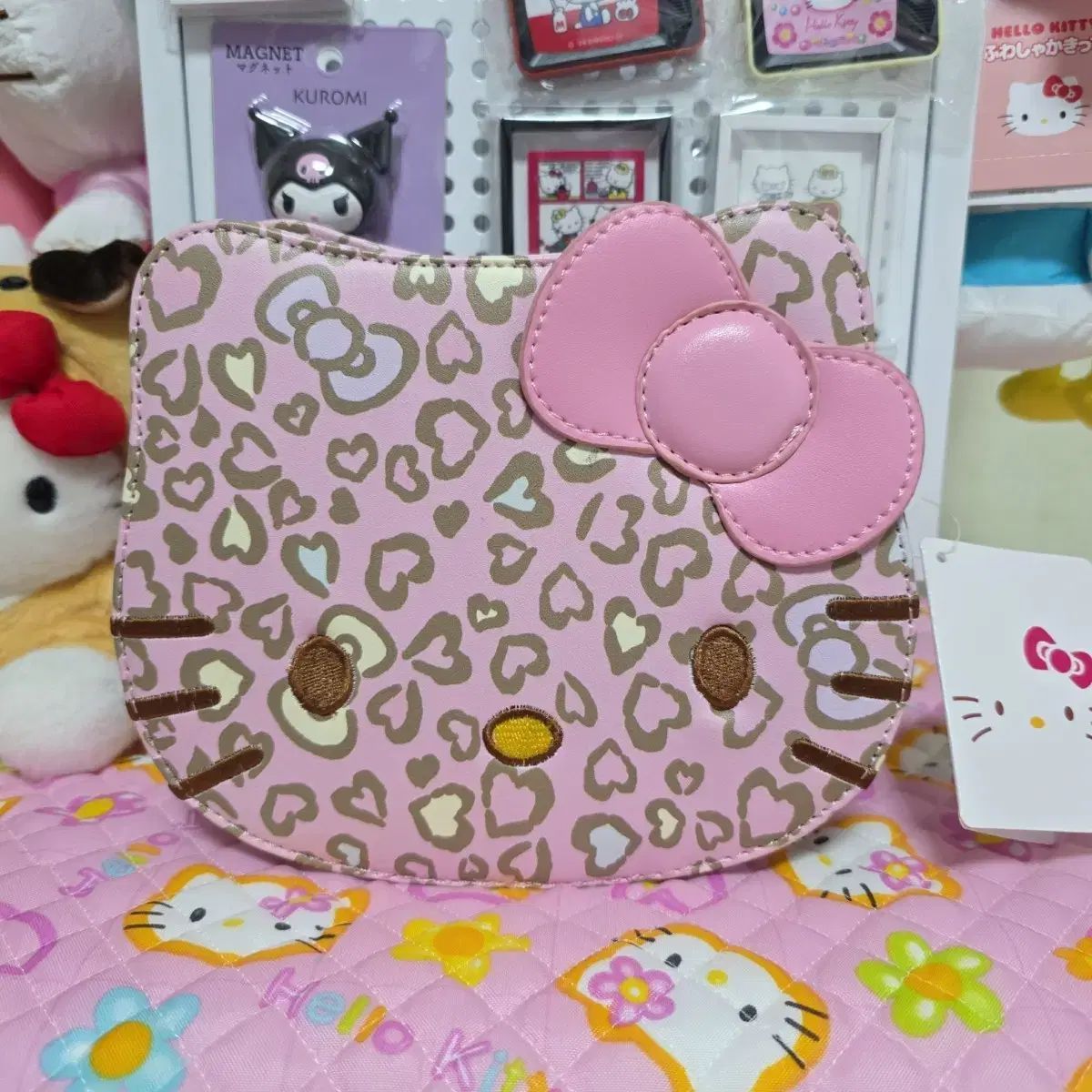 ハローキティ ピンク レオパード ミニ バッグ クラシック