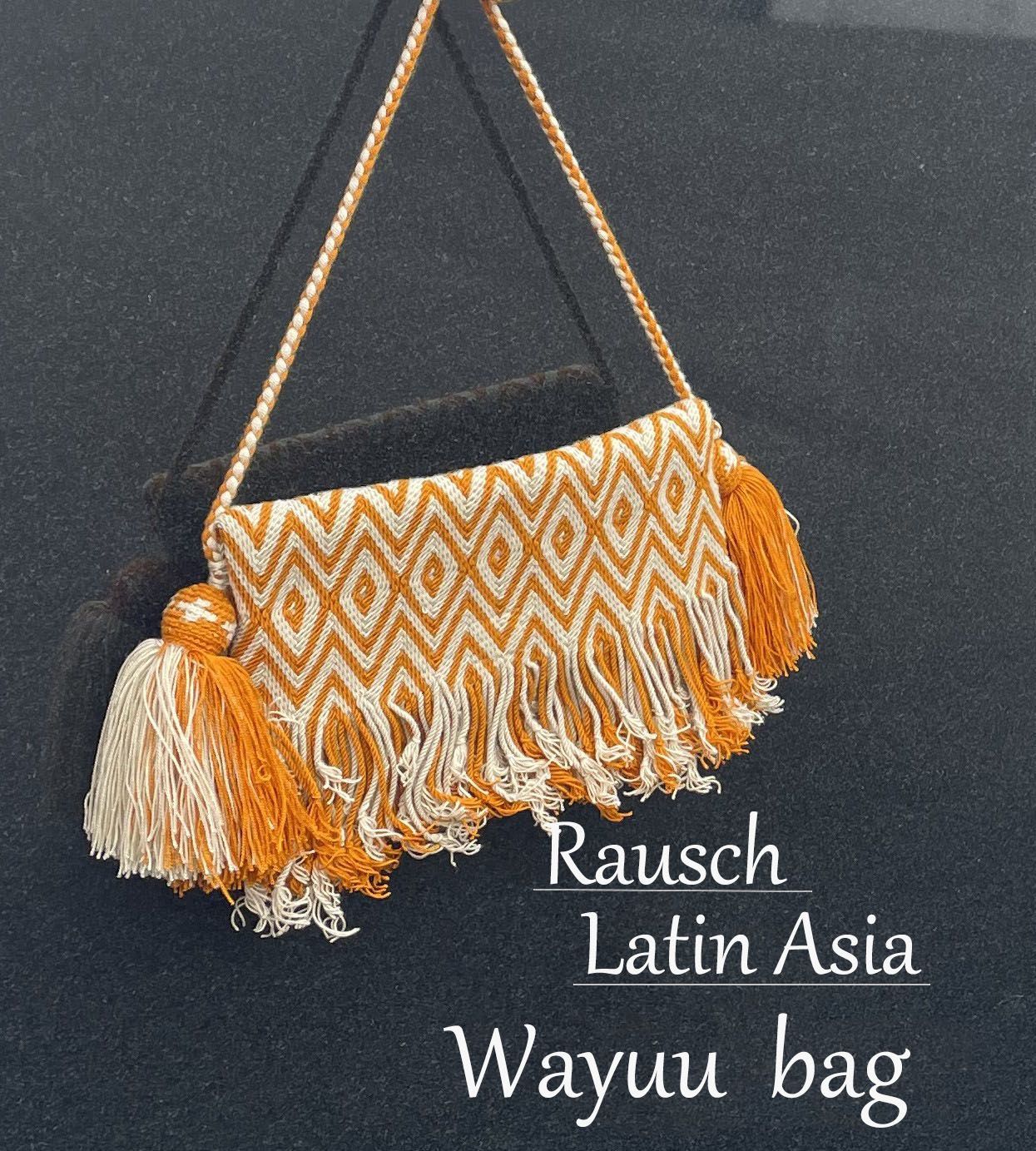 wayuu bag ショルダーバッグオレンジ くとぺのママ】wayuuワユー民族