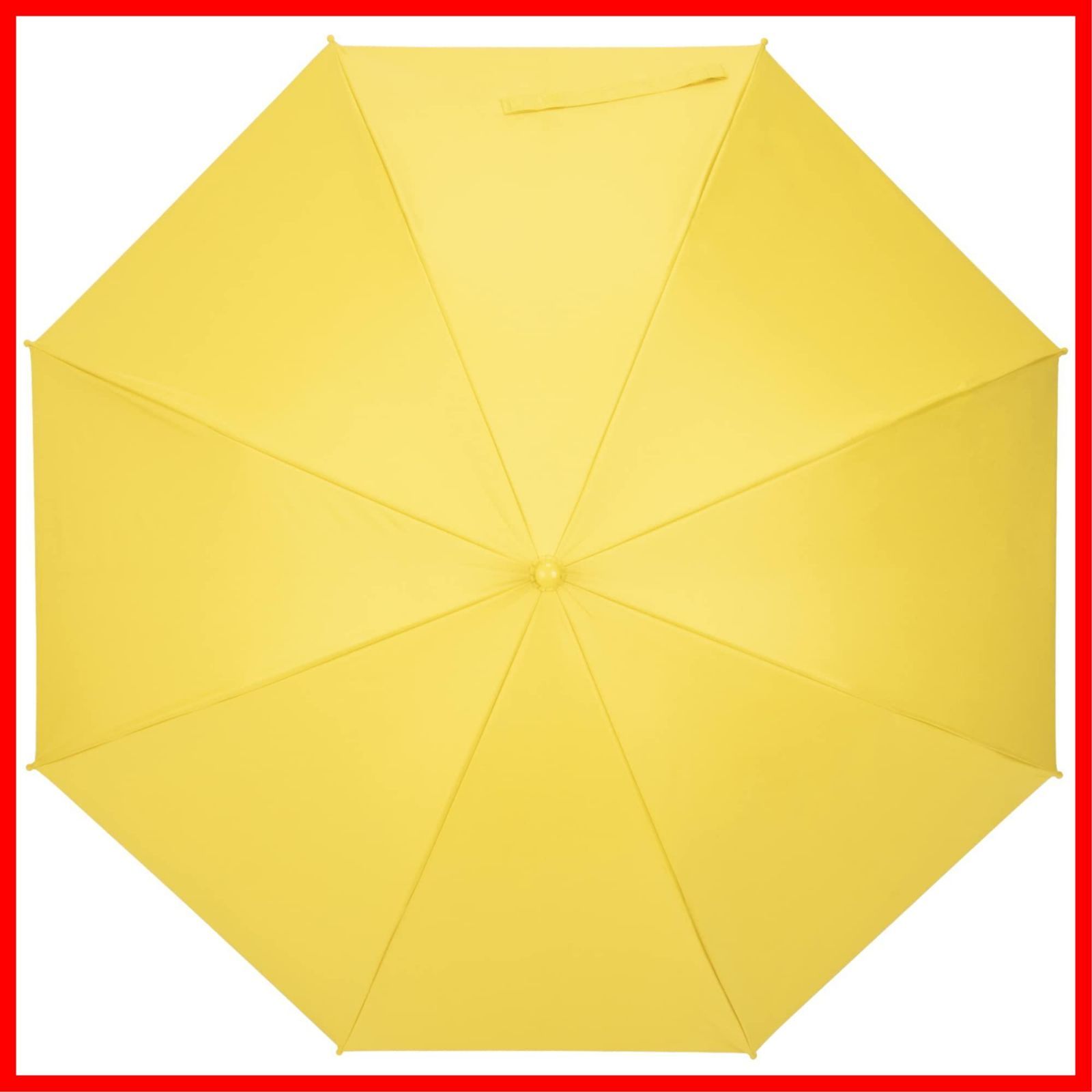 在庫 無地 耐風 ブラックコーティング 手開 完全遮光 長傘 晴雨兼用 55 cm 学童 イエロー アスティ Asty