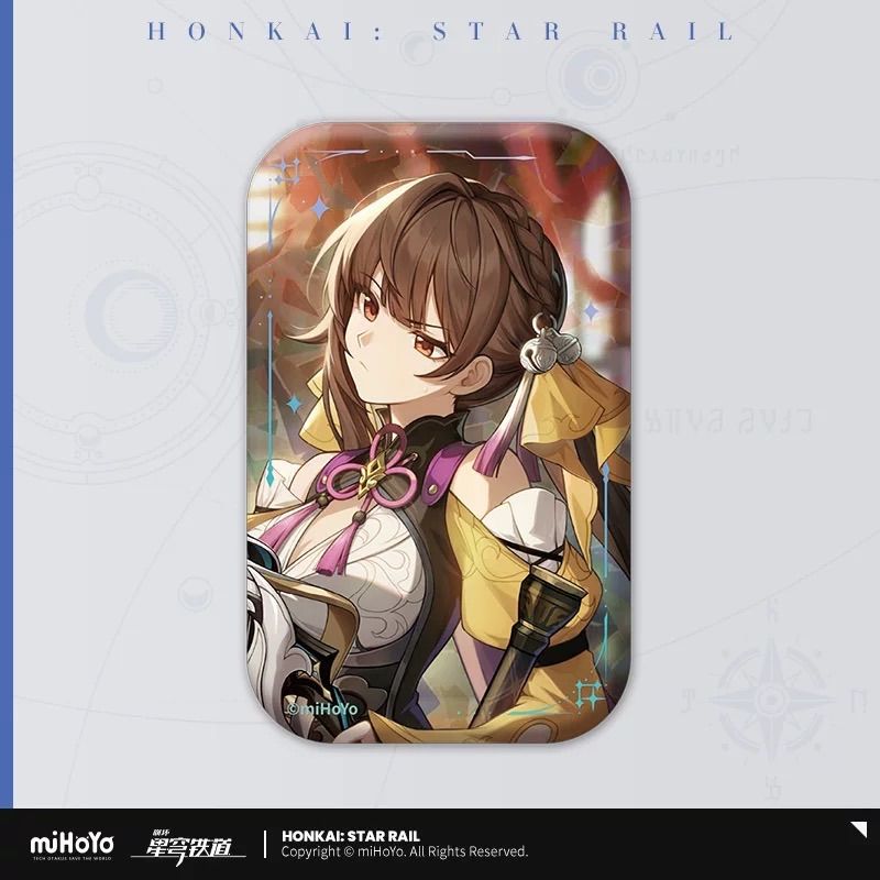 崩壊：スターレイル・公式 スクエア 缶バッジ（光円錐）彦卿・泥