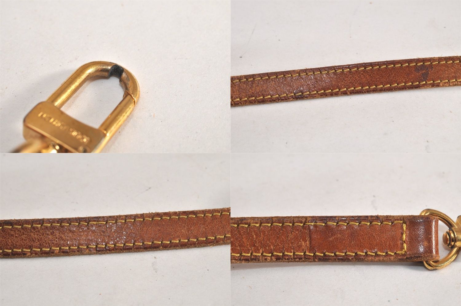 LOUIS VUITTON モノグラム レザーストラップベージュ、ブラック brave-murayama_mg91