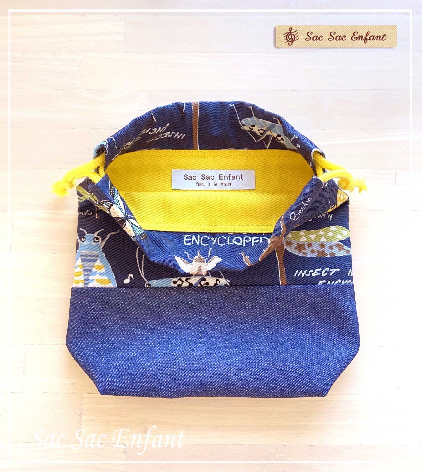 オンライン 昆虫柄ブルー！！幼稚園小学校入園入学6点セット！ 昆虫柄