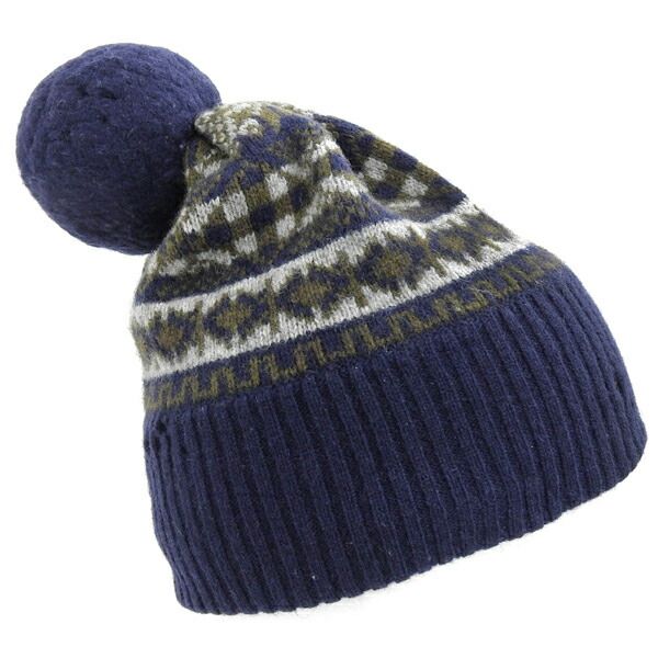 Stussy ポンポン ビーニー ボンボン ニット帽 ニットキャップ ネイビー