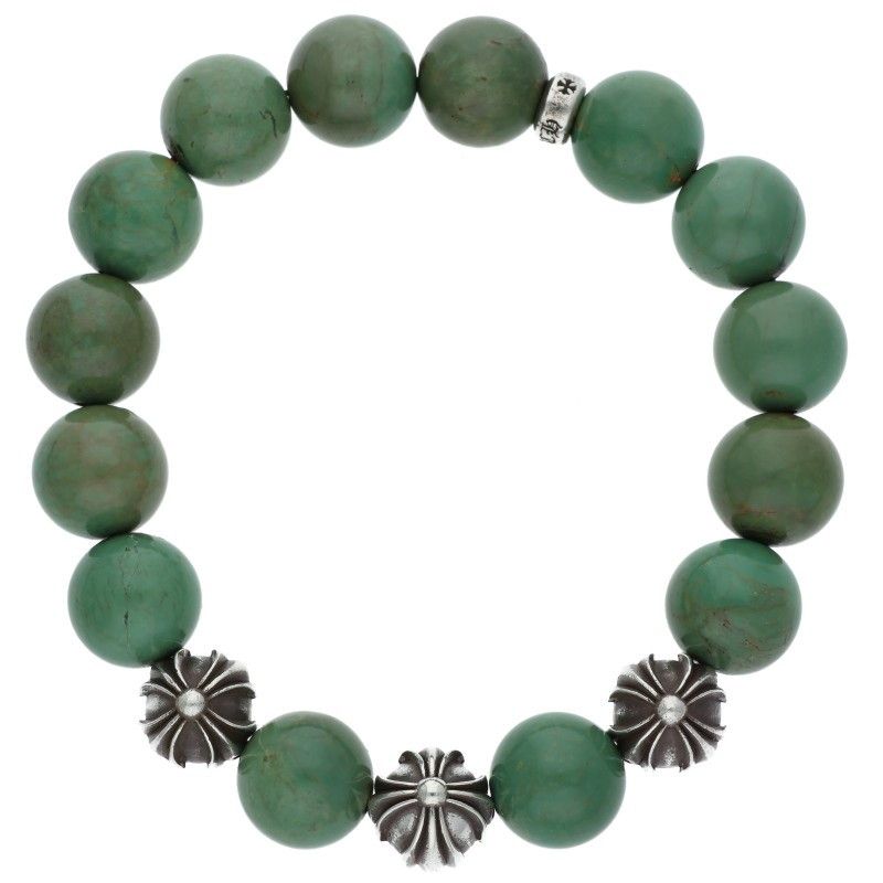 クロムハーツ 12mm BEAD|12mmビーズブレス BEAD59 12mmターコイズビーズブレスレット メンズ