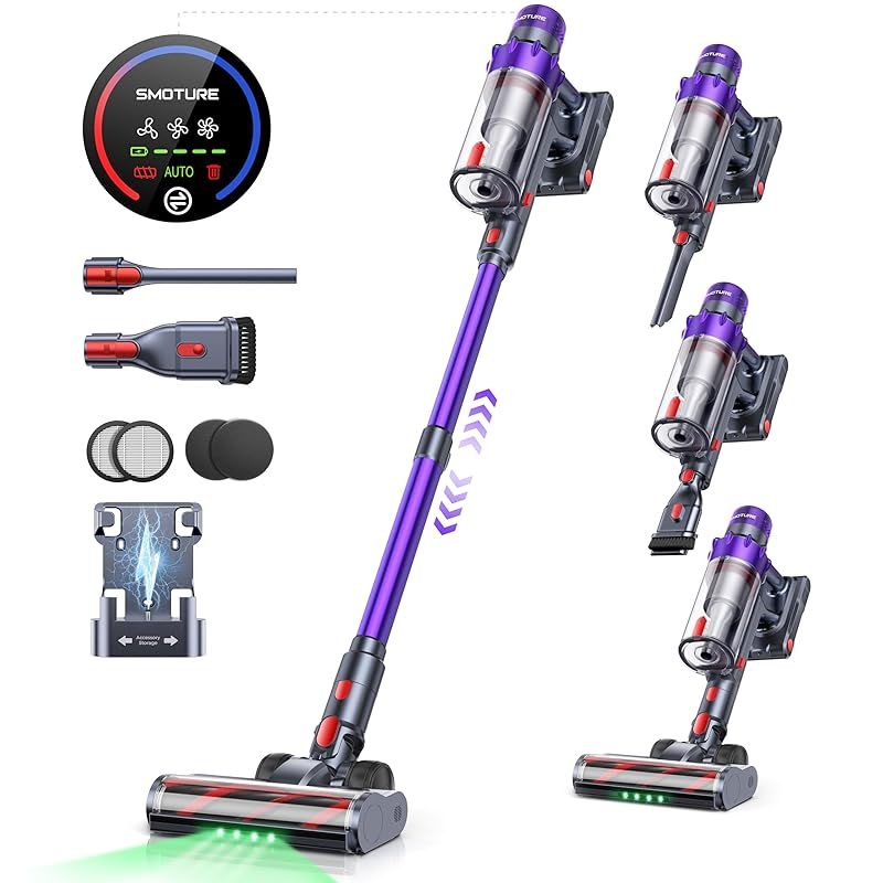 掃除機 コードレス 【革新モデル!グリーンライト搭載・置く充電可能