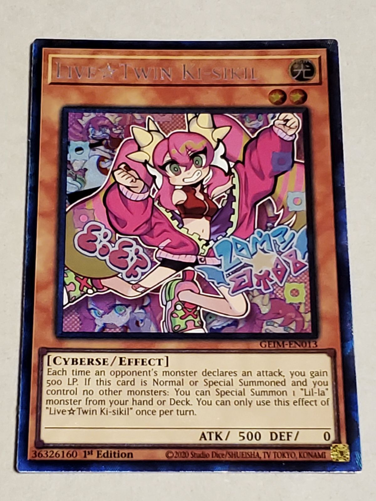Live☆Twin キスキル GEIM-EN013 英語版コレクターズレア1st