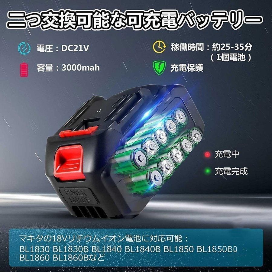 高圧洗浄機コードレス充電式洗車機マキタ18Vバッテリー互換対応