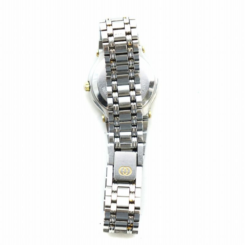 GUCCI ゴールド ネイビー 時計 GUCCI 2700L Gold Quartz Blue Dial Women's Bangle Watch Japan