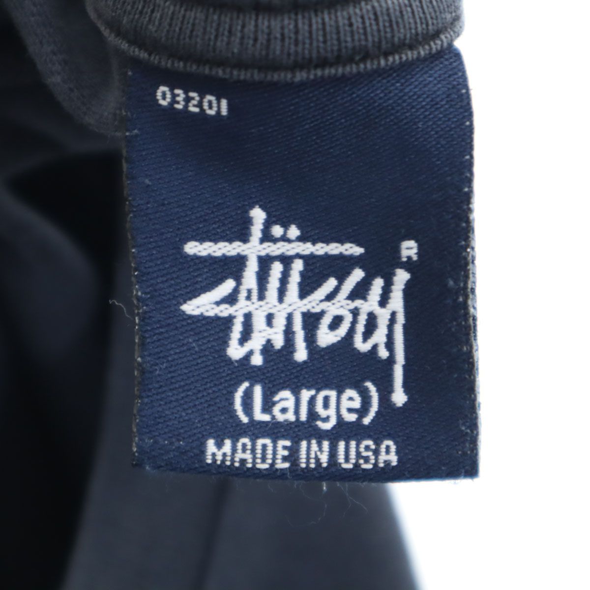 STUSSY ステューシー 90s オールド USA製 紺タグ スカル 長袖 Tシャツ