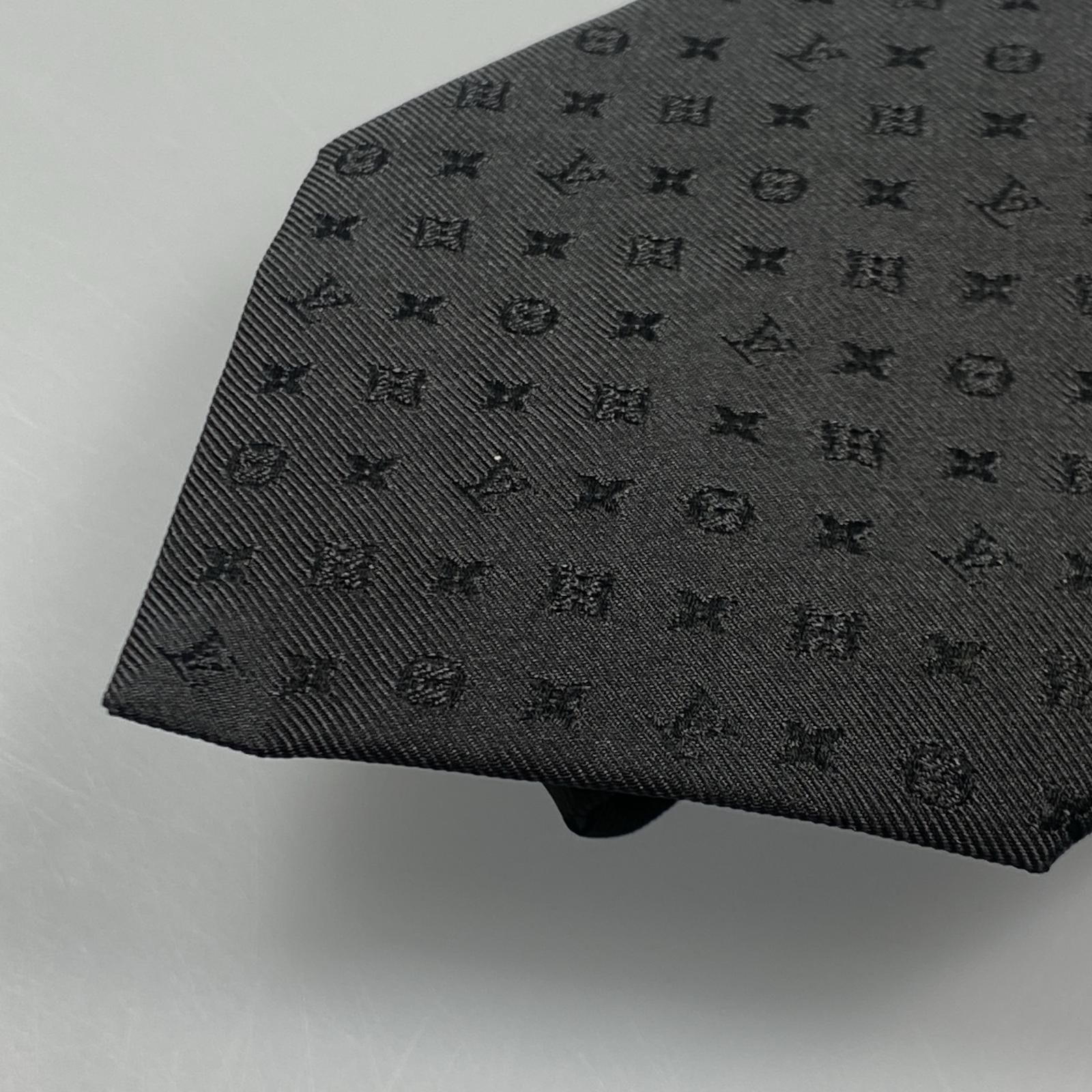 ルイヴィトンネクタイモノグラミッシム8CM モノグラムグレー付属品無し