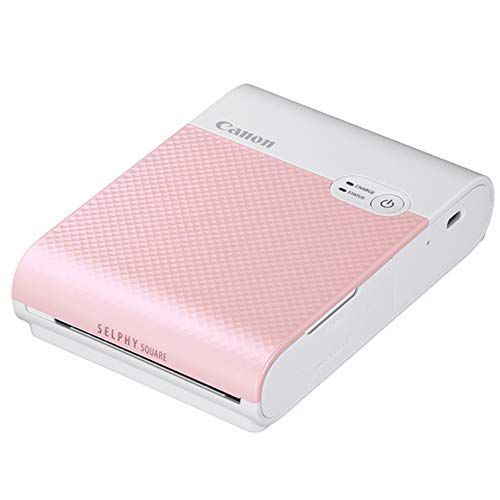 【中古】Canon スマートフォン用プリンター SELPHY SQUARE QX10 ピンク 高耐久/シール紙/コンパクト