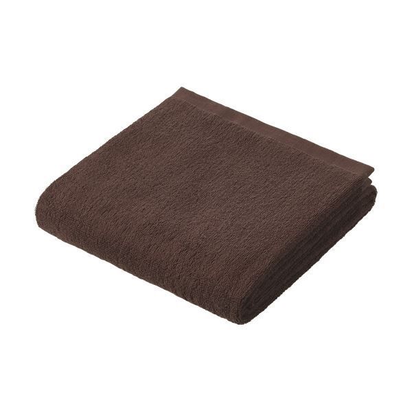 超大判 スレンカラーバスタオル100×180cm ブラウン 1セット 5枚