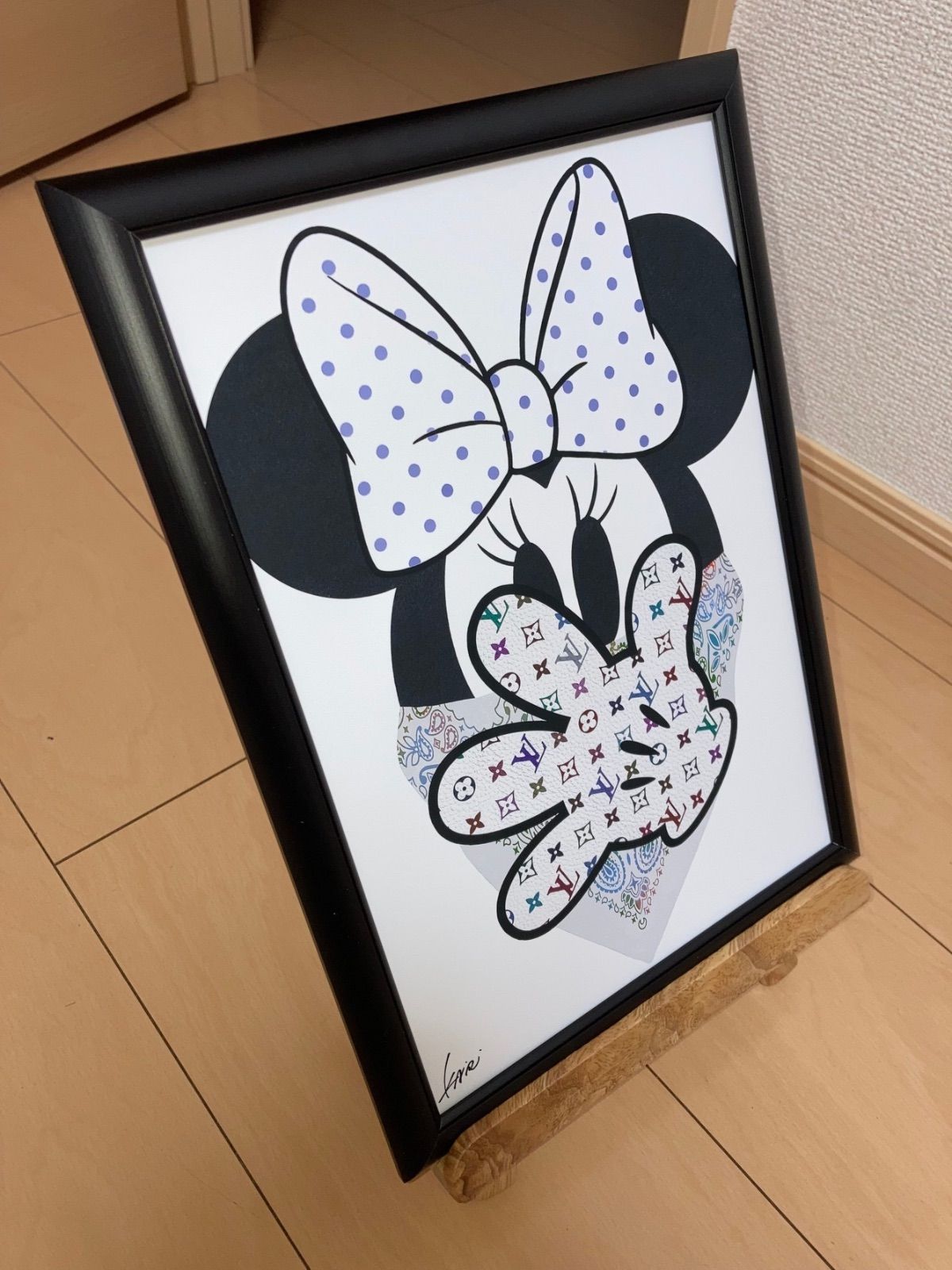 LOUIS VUITTON type☆A4額装済オマージュアートインテリアポスター#298