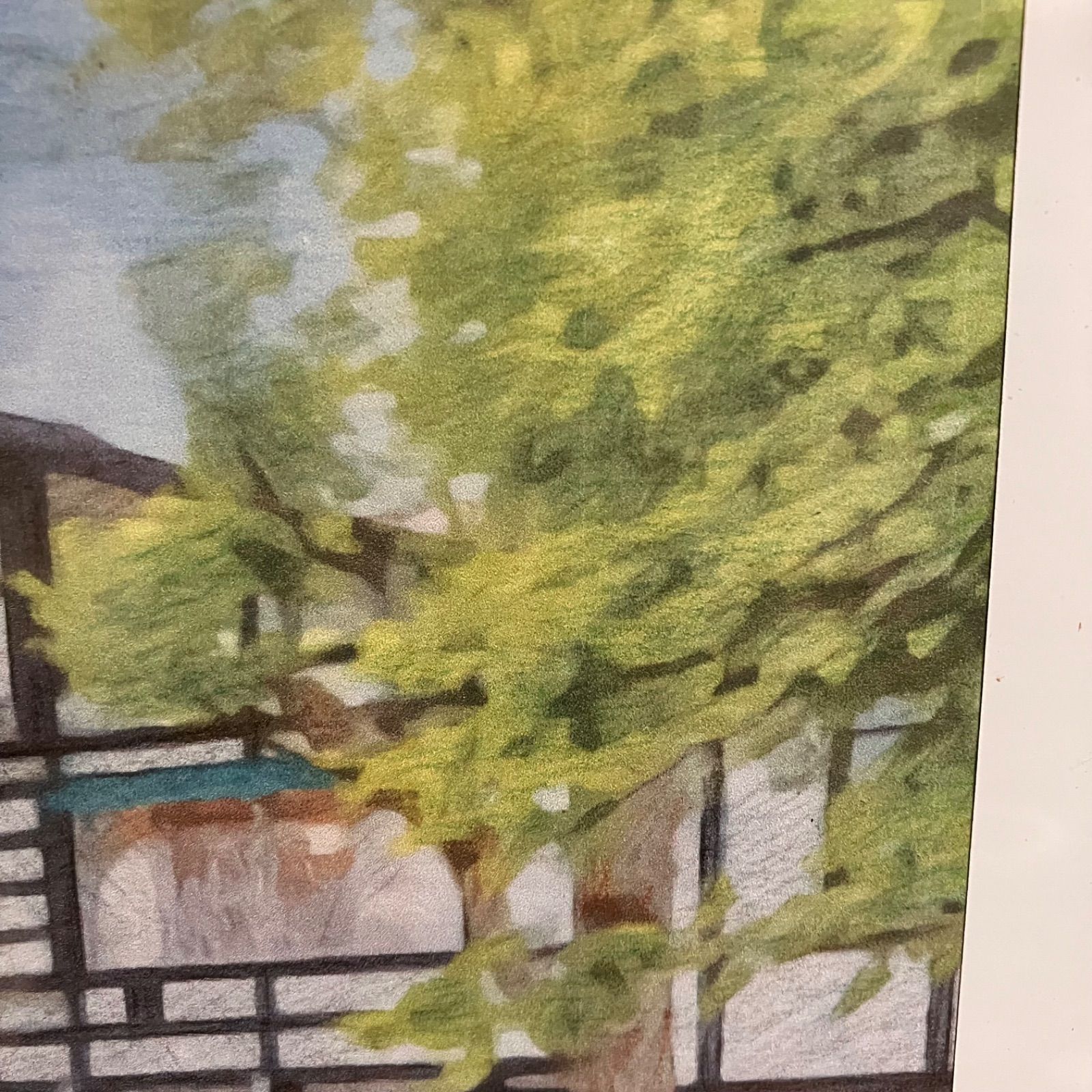 ジブリアート⑦ 風立ちぬより「万平ホテル」25cm×34cm額装品　水彩画 ジブリアート⑦風立ちぬより「万平ホテル」額装品 額縁寸法32.7