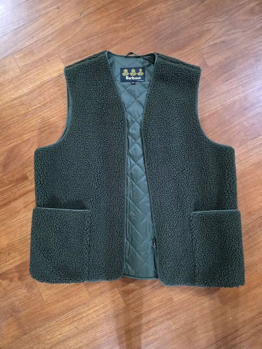 バブアー ライナー プリーツ キルティング インナー ベスト XL