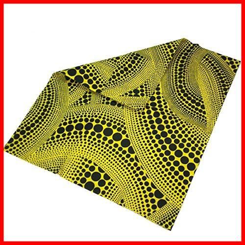 草間彌生 Kusama 手ぬぐい ハンカチ 作 水玉 黄 黄樹 イエロー 赤 Yayoi レッド ハート 水玉 ドット LOVE FOREVER 切りっぱなし B