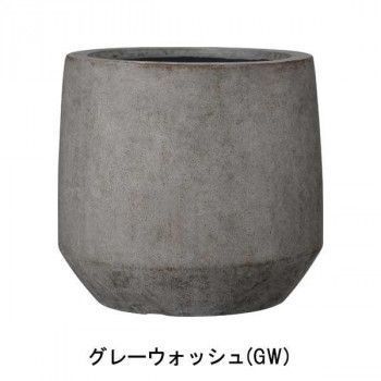 グリーンポット 植木鉢 ベルベット ラウンド グレーウォッシュ 42cm AN-BR4238GW