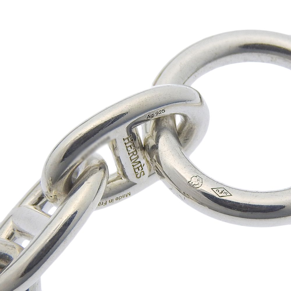 本物保証】 超美品 エルメス HERMES シェーヌダンクルMM 15コマ SV925  