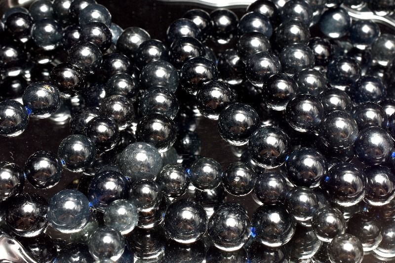 希少カラー◇濃密内包 ブルーアンフィボールインクォーツ 8mm