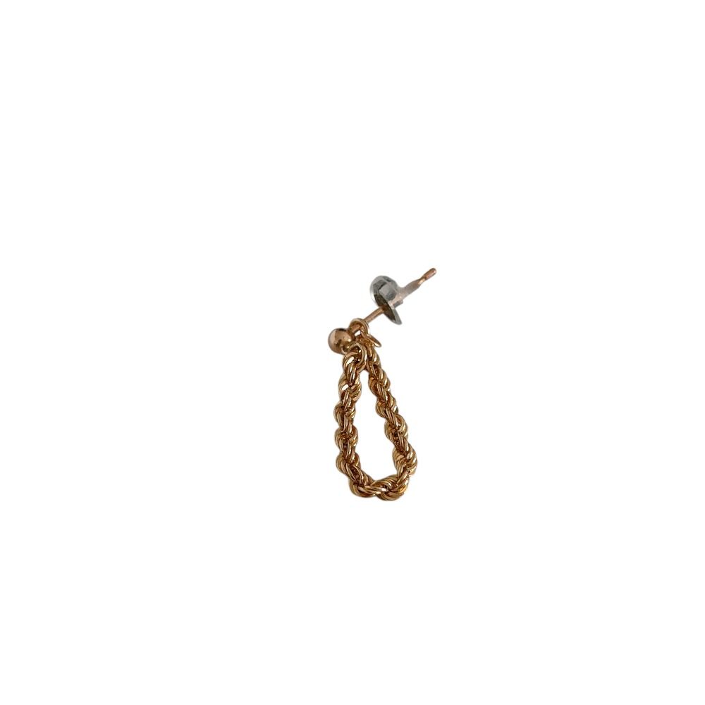 les bon bon ルボンボン duo ピアス K10 ロングチェーン les bon bon｜duo pierce ピアス 10金 チェーン - H.O.V(フォブ