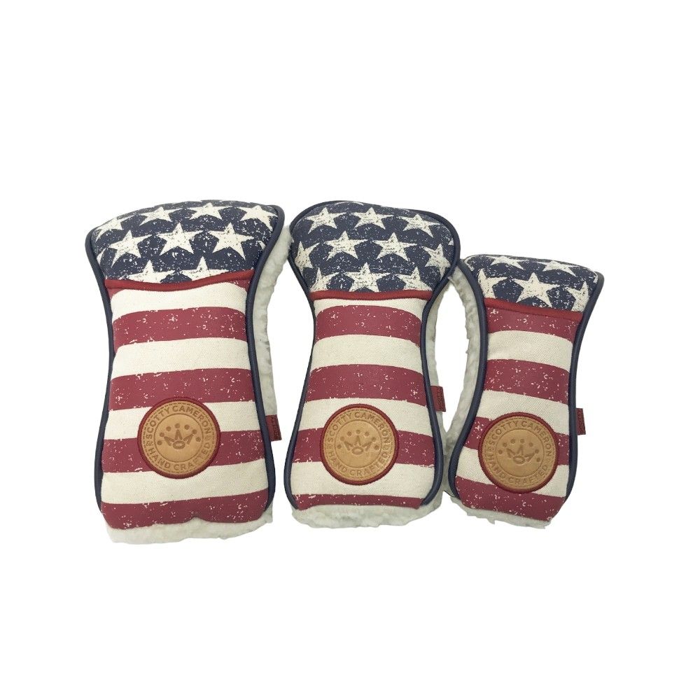 SCOTTY CAMERON スコッティキャメロン ヘッドカバー 3点セット 2016 Stars and Stripes レッド系 DR/FW/UT  [240101256430] ゴルフウェア ストスト - 第一ネット